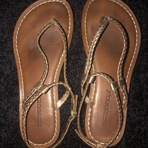 Gold sandals